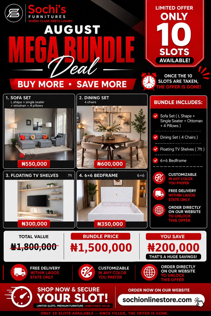 Sochi’s Comfort Living Bundle – August Mega Deal