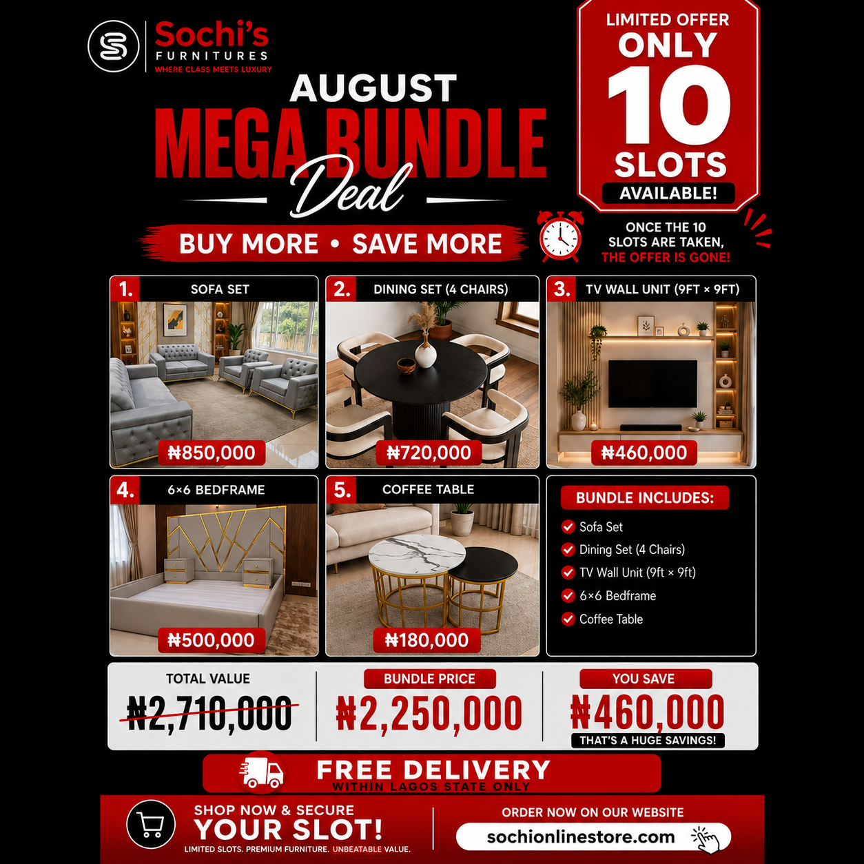 Sochi’s Grand Luxe Home Bundle – August Mega Deal